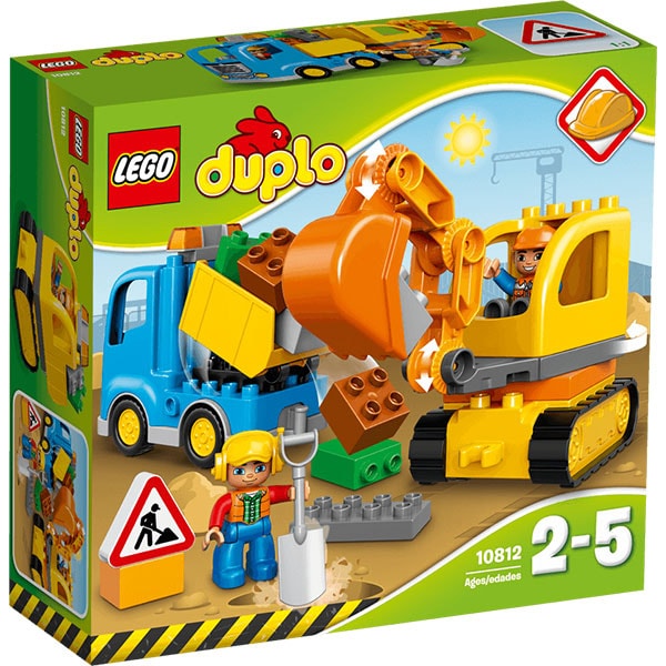 LEGO DUPLO: Camion si excavator pe senile 10812, 2 - 5 ani, 26 piese