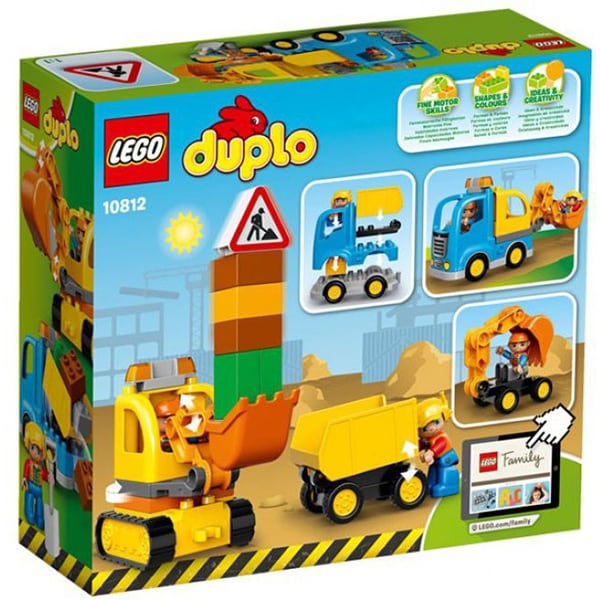 LEGO DUPLO: Camion si excavator pe senile 10812, 2 - 5 ani, 26 piese