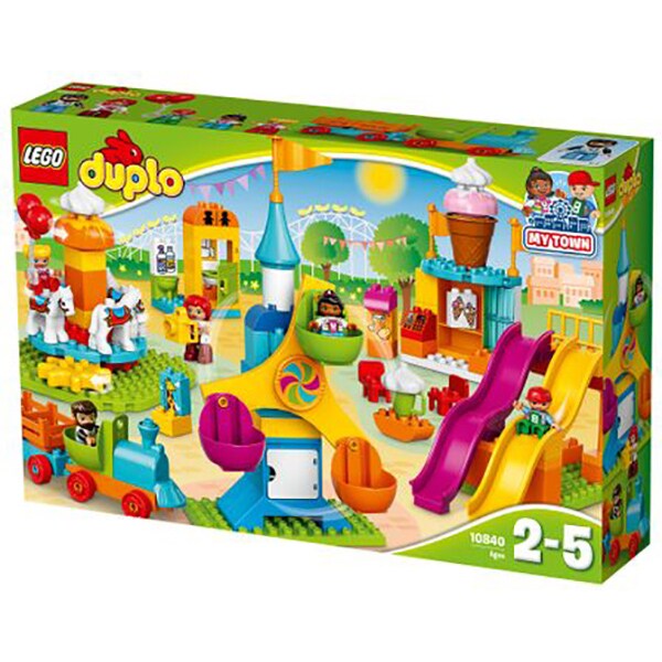LEGO DUPLO: Parc mare de distractii 10840, 2 - 5 ani, 106 piese