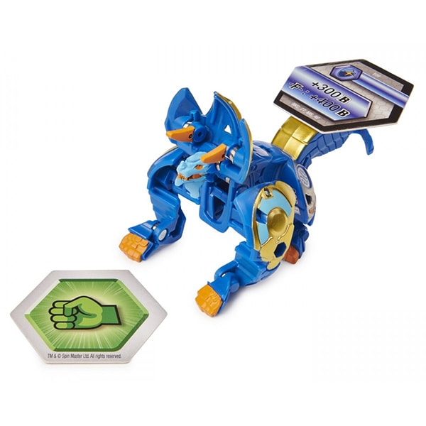 Figurina BAKUGAN S2 Bila Ultra Hydorous Trhyno 6055885_20124615, 6 ani+, albastru-galben