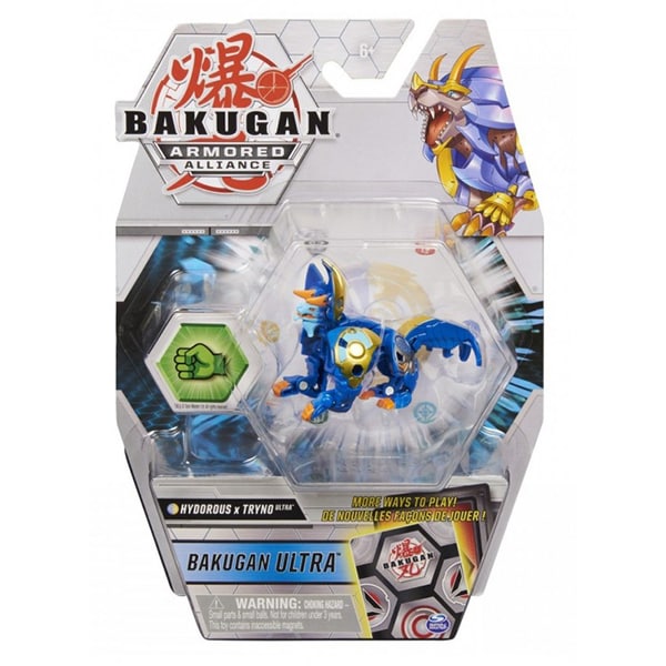 Figurina BAKUGAN S2 Bila Ultra Hydorous Trhyno 6055885_20124615, 6 ani+, albastru-galben