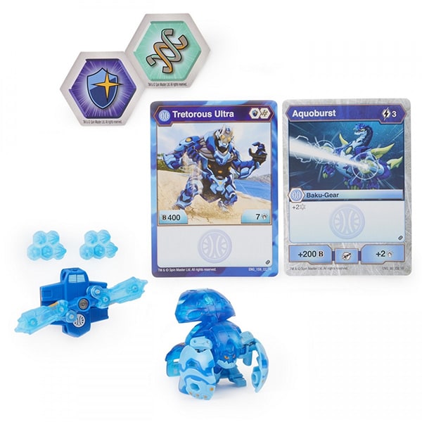 Figurina BAKUGAN S2 Bila Ultra Tretorous cu echipament 6055887_20124761 , 6 ani+, albastru