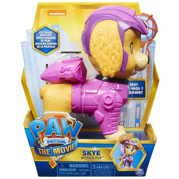 Figurina interactiva PAW PATROL Skye 6061495_20132727, 3 ani+, roz-maro