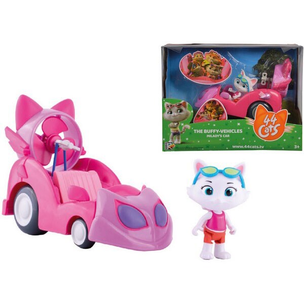 Figurina SIMBA 44 Cats Milady 7600180211, 3 ani+, roz-alb