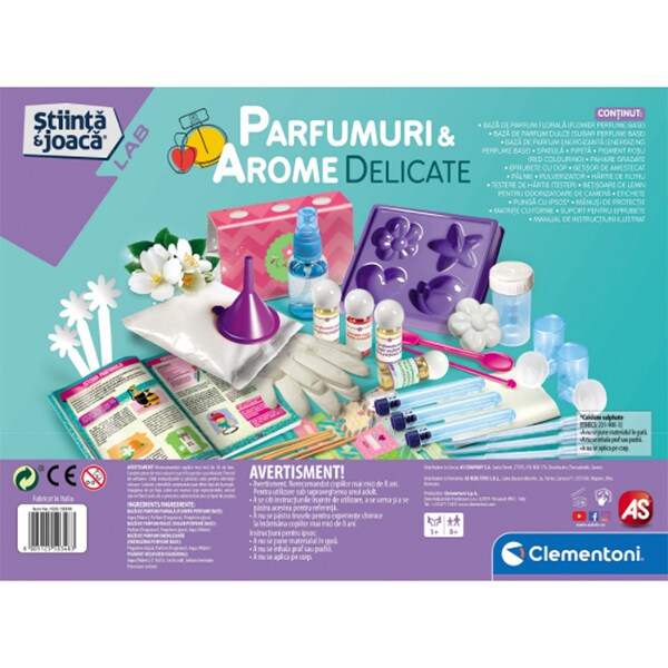 Joc creativ CLEMENTONI Parfumuri si arome delicate 1026-50348, 8 ani+, multicolor
