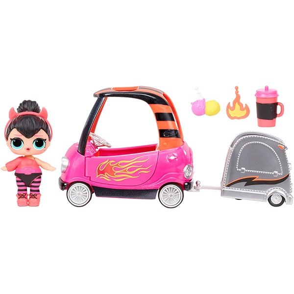 Papusa LOL Surprise S4 Furniture BB Auto Shop 572619, 5 ani+, roz-negru