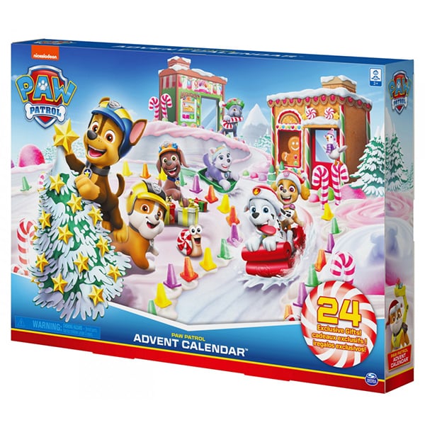 Set figurine PAW PATROL Advent Calendar 6059302, 3 ani+, multicolor