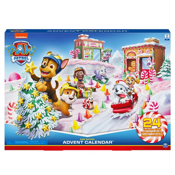Set figurine PAW PATROL Advent Calendar 6059302, 3 ani+, multicolor