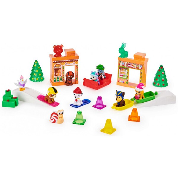 Set figurine PAW PATROL Advent Calendar 6059302, 3 ani+, multicolor