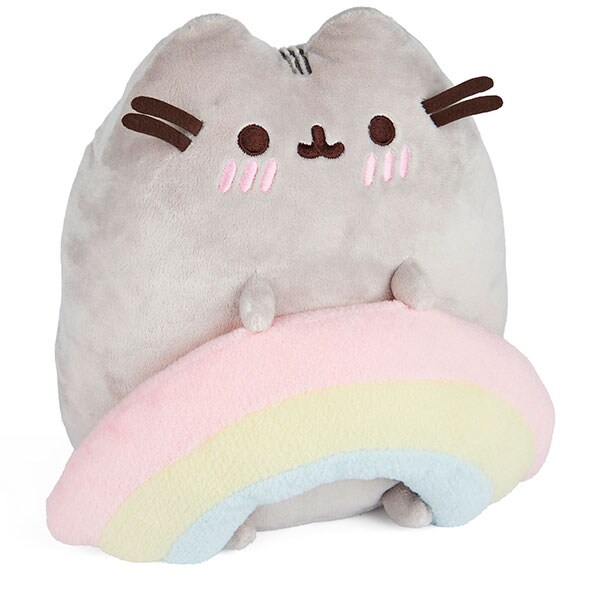 Jucarie de plus SPINMASTER Pusheen curcubeu 6060936, 3 ani+, 23 cm, multicolor