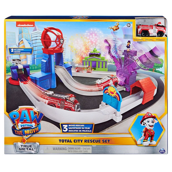 Set masinuta PAW PATROL Salveaza orasul 6061056, 3 ani+, multicolor