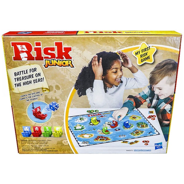 Joc de societate HASBRO Risk Junior E6936, 5 ani+, 2-4 jucatori