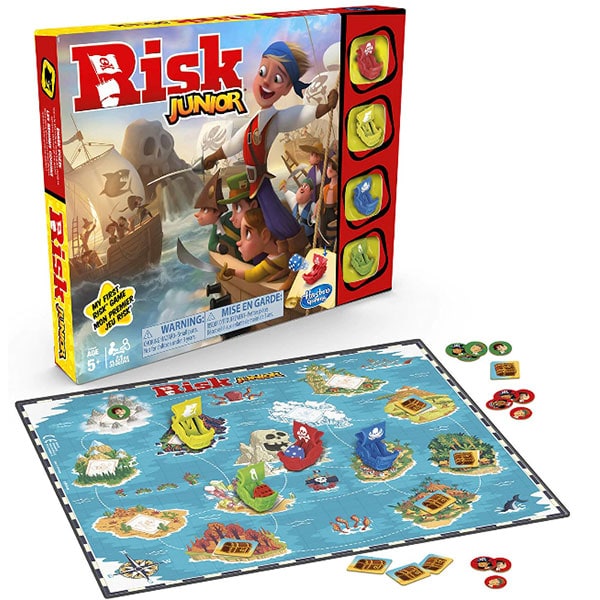 Joc de societate HASBRO Risk Junior E6936, 5 ani+, 2-4 jucatori