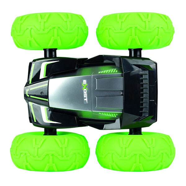 Masina cu telecomanda CLEMENTONI Exost RC - 360 Tornado 7530-20261, 5 ani+, verde deschis-negru