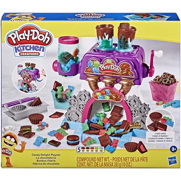 Set PLAY DOH Fabrica de ciocolata E9844, 3 ani+, multicolor