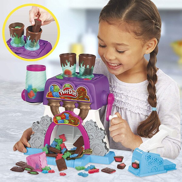 Set PLAY DOH Fabrica de ciocolata E9844, 3 ani+, multicolor