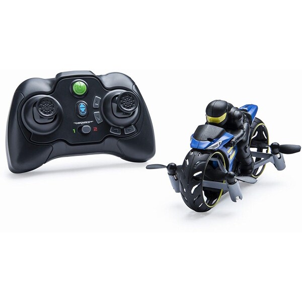 Motocicleta cu radiocomanda AIRHOGS 6046196, 8 ani+, negru-albastru