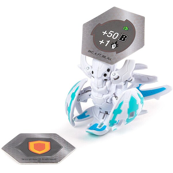 Figurina BAKUGAN Ultra - Haos Krakelios 20107991, 6 ani+, alb-bleu