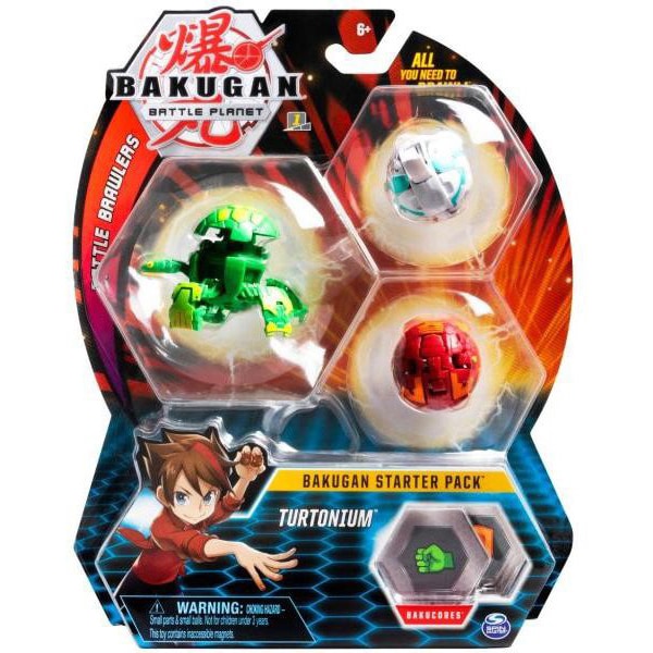 Set figurine BAKUGAN Starter Pack - Turtonium 20109156, 6 ani+, multicolor