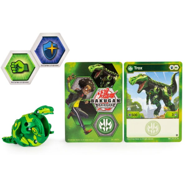 Figurina BAKUGAN S2 Armored Alliance - Trox 6055868_20122446, 6 ani+, verde