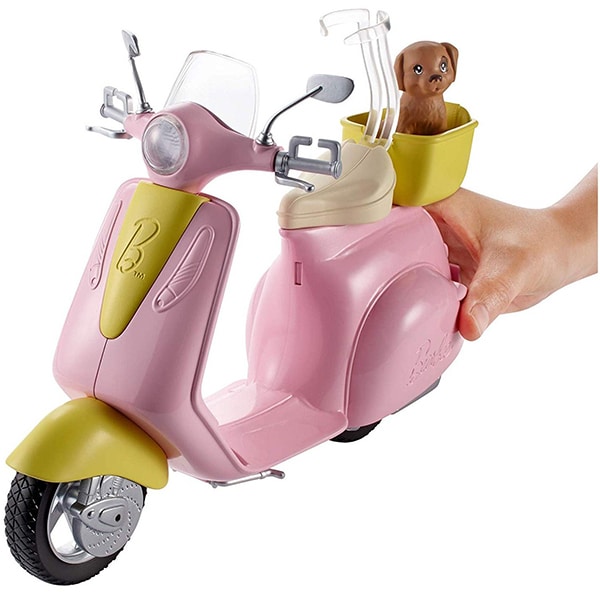 Scooter BARBIE MTFRP56, 3 ani+, roz-galben