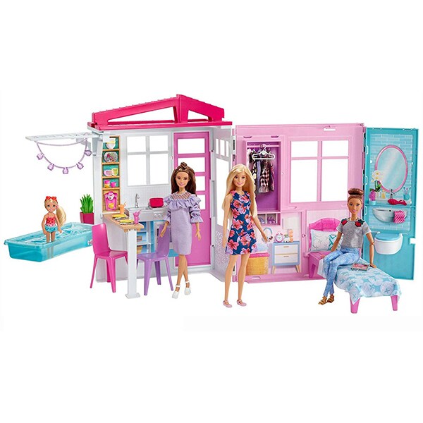 Casuta de papusi BARBIE MTFXG54, 3 ani+, multicolor 