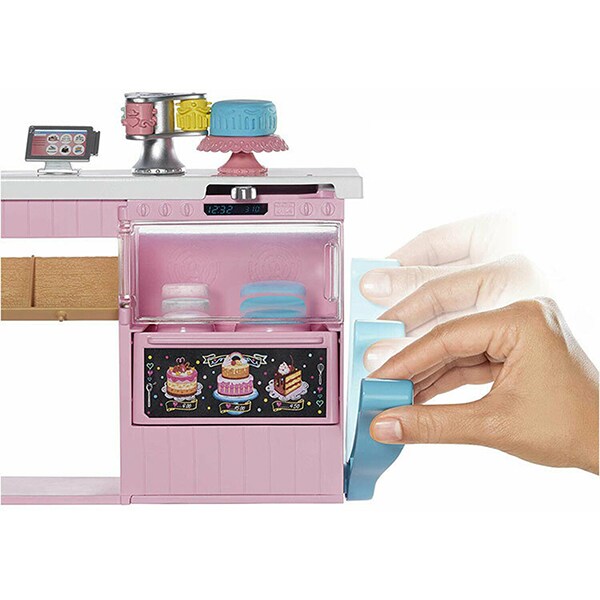 Papusa BARBIE In cofetarie MTGFP59, 4 ani+, multicolor 
