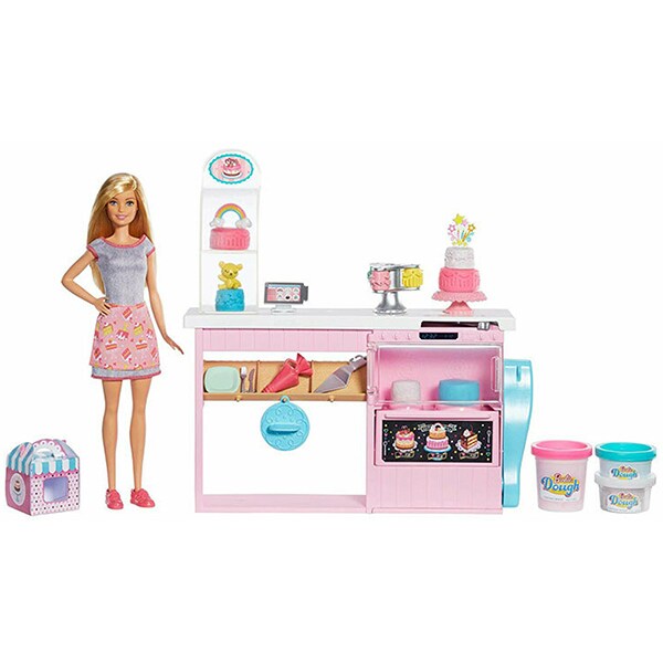 Papusa BARBIE In cofetarie MTGFP59, 4 ani+, multicolor 