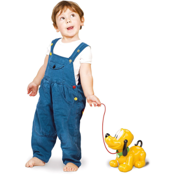 Jucarie de tras CLEMENTONI Pluto CL14981, 10 luni+, galben-negru