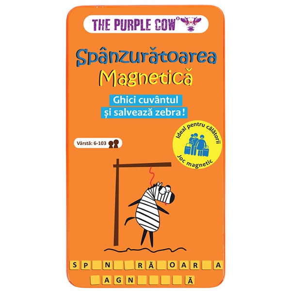 Joc educativ PURPLE COW Spanzuratoarea magnetica CW0206, 6 ani+, multicolor