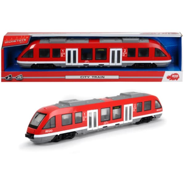 Trenulet DICKIE 203748002, 3 ani+, rosu-alb