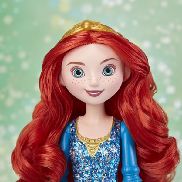 Papusa DISNEY PRINCESS Merida Shimmer Fashion E4164, 3 ani+, albastru 
