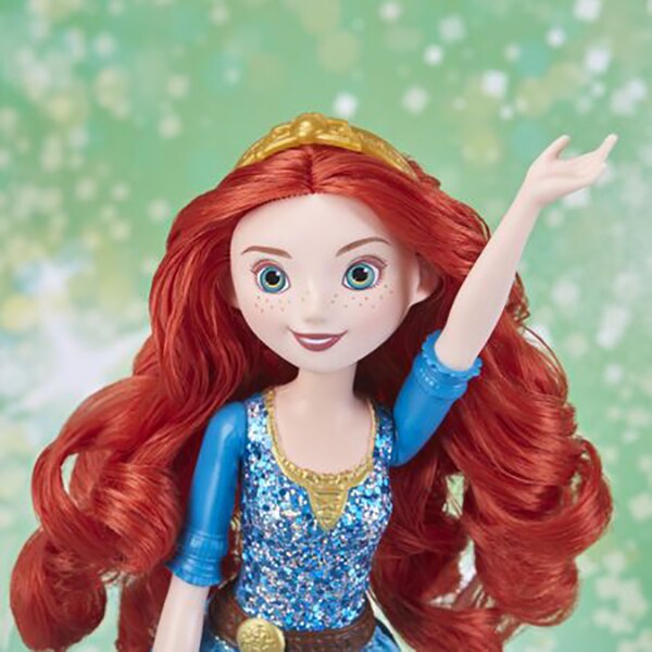 Papusa DISNEY PRINCESS Merida Shimmer Fashion E4164, 3 ani+, albastru 