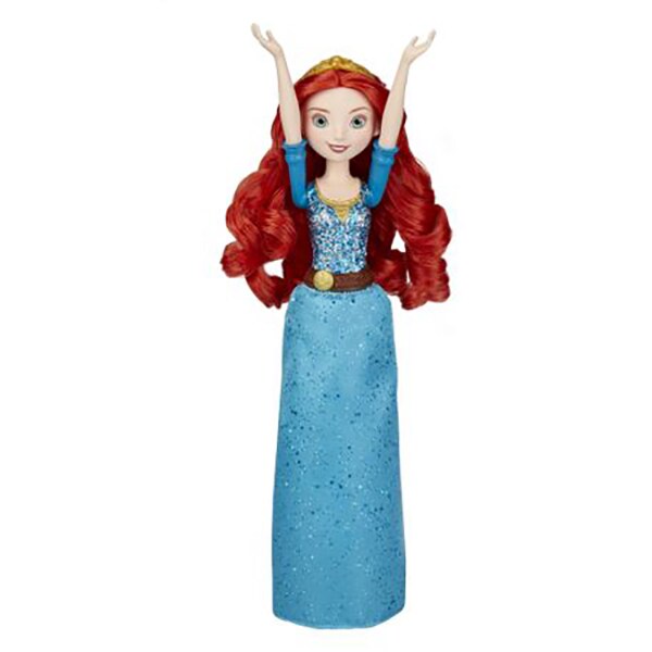 Papusa DISNEY PRINCESS Merida Shimmer Fashion E4164, 3 ani+, albastru 
