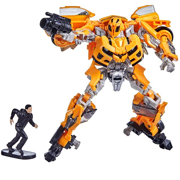 Figurina TRANSFORMERS Deluxe Studio Series - Bumblebee E0701_F0787, 8 ani+, galben-negru