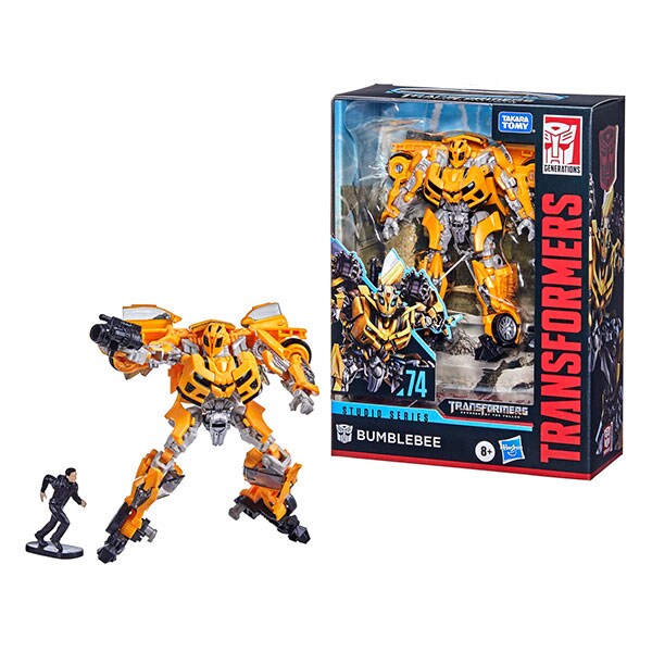 Figurina TRANSFORMERS Deluxe Studio Series - Bumblebee E0701_F0787, 8 ani+, galben-negru