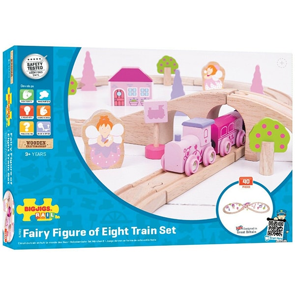 Circuit BIGJIGS Trenuletul zanelor BJT022, 3 ani+, multicolor 