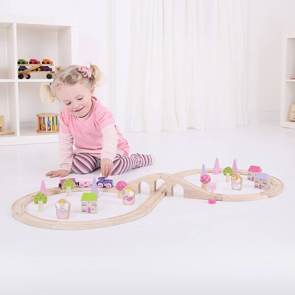 Circuit BIGJIGS Trenuletul zanelor BJT022, 3 ani+, multicolor 