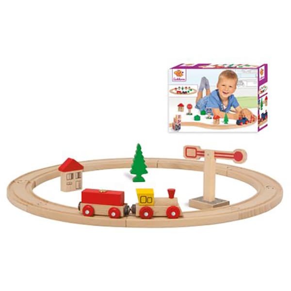 Joc constructie EICHHORN Tren si sina circulata 100001260, 3 ani+, 20 piese