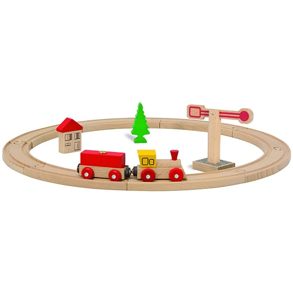 Joc constructie EICHHORN Tren si sina circulata 100001260, 3 ani+, 20 piese