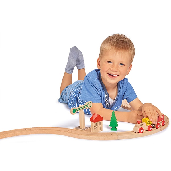 Joc constructie EICHHORN Tren si sina circulata 100001260, 3 ani+, 20 piese