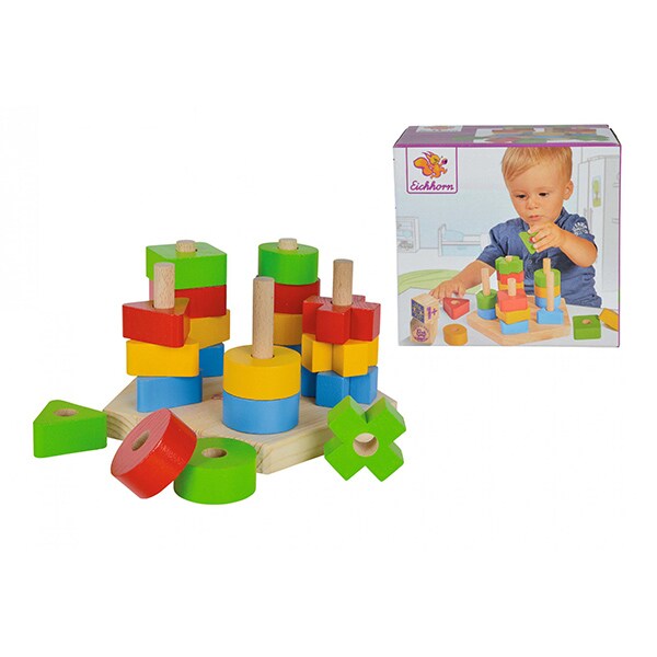 Joc educativ EICHHORN Sortare forme geometrice 100002087, 12 luni+, 21 piese