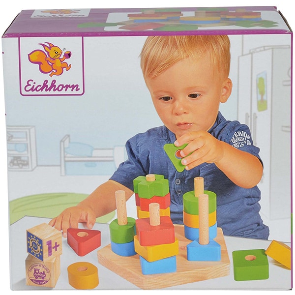 Joc educativ EICHHORN Sortare forme geometrice 100002087, 12 luni+, 21 piese