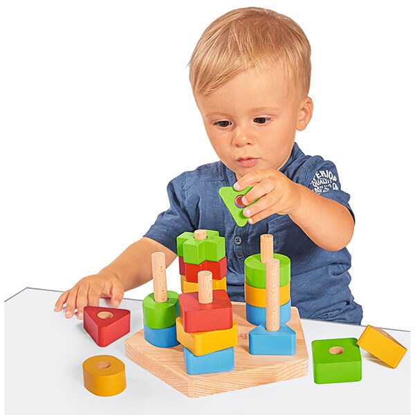 Joc educativ EICHHORN Sortare forme geometrice 100002087, 12 luni+, 21 piese