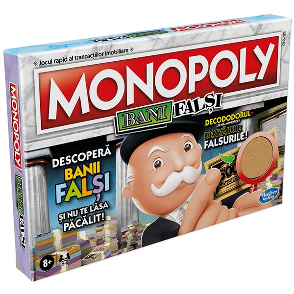 Joc de societate MONOPOLY Banii falsi F2674, 8 ani+, 2-6 jucatori