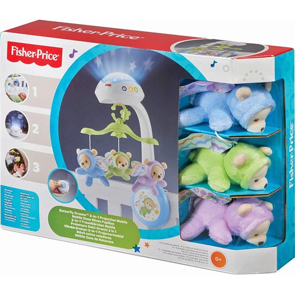 Jucarie FISHER PRICE Carusel Noaptea instelata MTCDN41, 0 luni+, multicolor