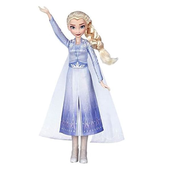 Papusa FROZEN Disney II Elsa cu lumini si sunete E6852, 3 ani+, bleu-albastru 