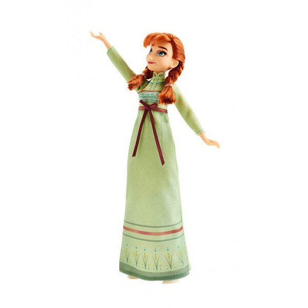 Papusa FROZEN Disney II Anna Fashion E6908, 3 ani+, alb-verde
