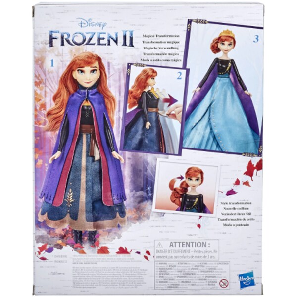 Papusa FROZEN Transformarea Annei E9419, 5 ani+, multicolor