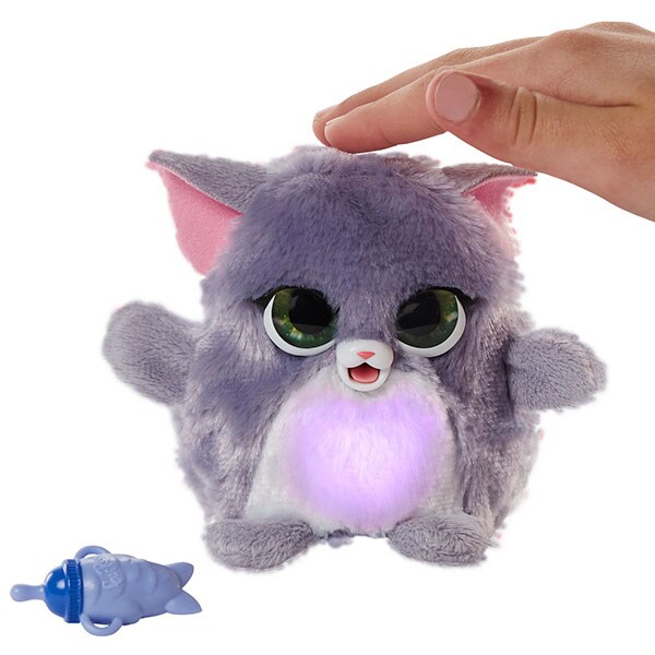 Jucarie interactiva FURREAL Fuzzalots pisicuta F1779_F1925, 4 ani+, mov-roz